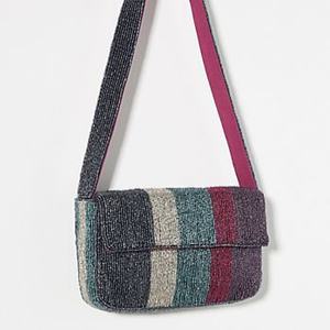 Bolso de mano de diseñador con cuentas hecho a mano de estilo indio multicolor, bolsos de hombro de fiesta de compras de noche de estilo bohemio - Product Image 3
