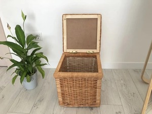 Wholesale Supply Modern Eco-Friendly Natural Rattan <b>Basket</b> <b>for</b> Living Room Kitchen <b>Bathroom</b> Use Multifunction Storage Best Price - Product Image 5