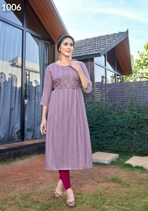Nouveau créateur de vêtements de fête et de mariage traditionnels indiens, Nyra Cut Kurti, dernière conception, fournisseur de qualité à l'exportation indienne - Product Image 5