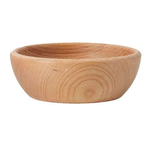Modern Eco Friendly Handmade Wooden Serving Bowl for Fruit Snacks Coffee Table <b>Countertop</b> Display - Product Image 3