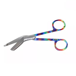 High Quality Custom Engraved Personalized Stainless Steel Bandage <b>Scissors</b> 5.5 Inch Colorful <b>Floral</b> Print Manual Power Source - Product Image 1