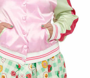 Vente en gros de vêtements vestes en satin pour femmes veste Letterman en satin pour baseball, collège et école - Product Image 3