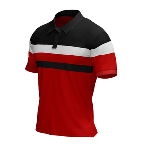เสื้อโปโลผู้ชายแบบสั่งทำแขนสั้นแห้งเร็วมีสีตามสั่ง - Product Image 2