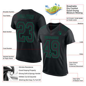 Maillot de football américain Pro Fit uniforme respirant léger personnalisé pour l'entraînement et la pratique de l'école d'équipe - Product Image 4