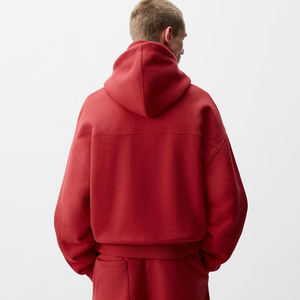 Survêtement pour hommes de haute qualité 2 pièces ensemble fermeture éclair à capuche et pantalon de jogging vêtements de sport et de fitness en gros personnalisables - Product Image 2