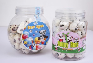 Precio al por mayor Almacenamiento Cool Bear gomoso Caramelo Suave malvaviscos forma de bola multicolor dulce característica Regalo caramelo para niños - Product Image 5