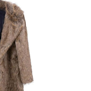 Manteau long en fausse fourrure à manches longues, décontracté, tendance, pour femmes, hiver, de haute qualité, avec fourrure, sur mesure - Product Image 3