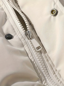 Chaqueta acolchada personalizada para hombre al por mayor, chaqueta bomber acolchada a la moda de nuevo diseño, capucha, piel burbuja impermeable blanca de talla grande - Product Image 2