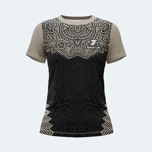 Camisetas de Manga Corta para Mujer, Diseño Tribal, Color Sólido, Transpirables, Nueva Llegada, Gran Venta, Precio Bajo, Servicio OEM - Product Image 5