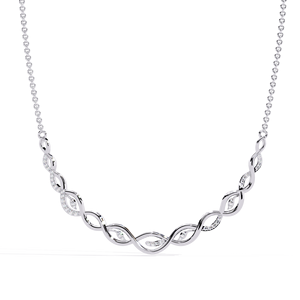 Bijoux de mariage pour femmes de luxe personnalisés en or 14 carats prix usine diamant de laboratoire taille brillant collier certifié IGI - Product Image 5