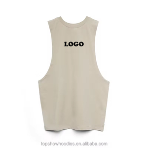 OEM Custom Men's Gym Singlet Tank Top Quick Dry Casual Workout Wear Hood Sports Fitness Bodybuilding Breathable Knitted Design - Product Image 1