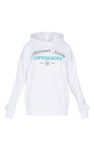 Sudadera con capucha bordada de longitud completa Premium Ash Grey Drop Shoulder para mujer Sudaderas con capucha antiarrugas y transpirables Sudadera con cremallera para mujer - Product Image 3