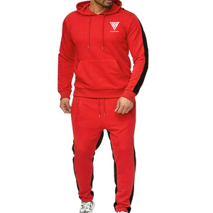 Ensemble de survêtement de sport pour homme, veste et pantalon, ensemble de sport deux pièces, survêtement de jogging uni à séchage rapide - Product Image 1