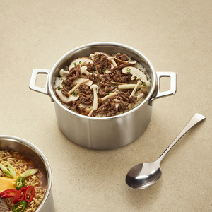 Olla para Sopa de Acero Inoxidable <span class=keywords><strong>316Ti</strong></span> con Doble Asa y Tapa, 18 cm, Marca Kuja - Product Image 1