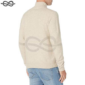 Jersey con cremallera de cuarto para hombre, sudadera de lana Polar con cuello levantado, camisa térmica de manga larga, cálido y cómodo para invierno y otoño - Product Image 3