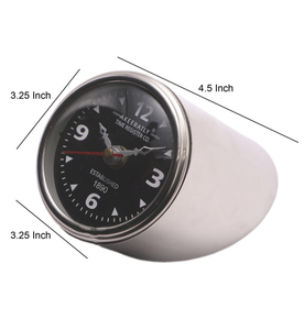 Ak Brass Elegant Metal Centerpiece Clock for Home Chic Modern <b>Table</b> Decor with Metallic Accents - Product Image 4
