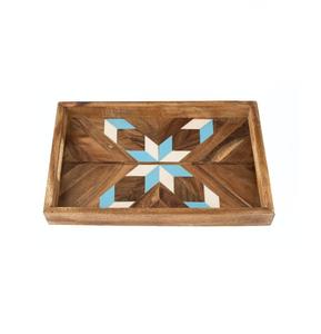 Bandejas de madera para servir alimentos hechas a mano, el mejor diseño para mesa de restaurante, bandeja de madera decorativa, superventas, bandeja impresa de madera - Product Image 2