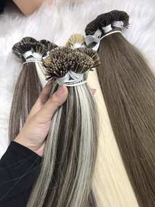 Prix de gros vente chaude VQ cheveux Linda modèle 100% cheveux humains vietnamiens i-pointe kératine Extensions Machine Double trame - Product Image 5