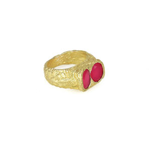 Anillos de Plata de Ley 925 Chapados en Oro de 18K con Piedra Preciosa de Calcedonia Rosa Natural con Corte Ovalado Doble Facetado en Engaste de Bisel, Gran Oferta 2025 - Product Image 3