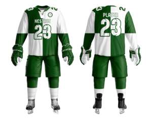 Conjunto de uniforme de hockey sobre hielo personalizado para equipo de hombres jóvenes sublimado transpirable de secado rápido ropa deportiva de entrenamiento - Product Image 1