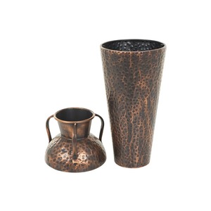 Black Simple <b>Vase</b> With Gold Detailing Perfect <b>For</b> Bedroom Study Desk Living Room Lounge And Creative Gift Or <b>Decorative</b> Use - Product Image 6