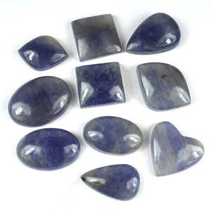 Pierre naturelle Iolite cristal Mix Shape Loose Gemstone Cabochon pierre précieuse cristal de guérison Toutes les formes Cabochon grossiste - Product Image 4