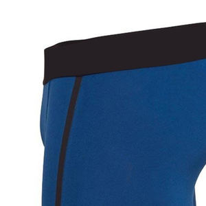 กางเกงขาสั้นผู้ชายลายสก็อตสไตล์ฮิปฮอป ปี 2023 แห้งเร็ว เป็นมิตรกับสิ่งแวดล้อม ผ้ายืดสีน้ำเงิน ผลิตจากสแปนเด็กซ์/โพลีเอสเตอร์ รับผลิตแบบ OEM - Product Image 6