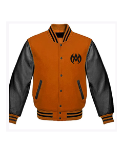 Nouveau design, couleur unie, veste universitaire pour hommes, vêtements chauds, veste universitaire, veste universitaire avec logo personnalisé du fabricant OEM - Product Image 1