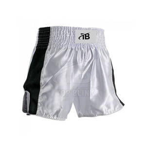 Personnalisé 100% Polyester Muay Thai Shorts Couleur Unie Sportif Formation Porter Vente Chaude Muay Thai Shorts - Product Image 1
