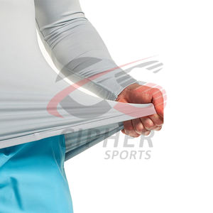 Diseñe su propio estilo Camisas de compresión para hombres Logotipo impreso Proteger el cuerpo Transpirable Camisas de compresión de talla grande para hombres - Product Image 5