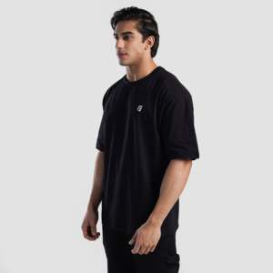 Camiseta M Salah en Negro - Elegante Corte Recortado, 100% Algodón, Tejido Jersey Transpirable con Estampado, Ligera - Product Image 4