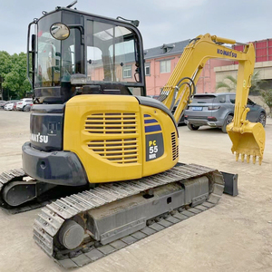 Mini-excavatrice sur chenilles Komatsu PC55MR d'occasion, fabriquée au Japon, modèle original Komatsu PC55, à vendre. - Product Image 1