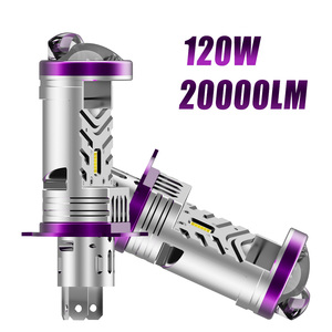 Système d'éclairage automatique Offre Spéciale 120W 20000LM Mini projecteur LED de voiture Ampoules Len Plug and Play H4 Phares LED - Product Image 5