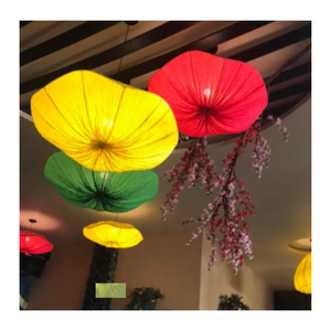 โคมไฟผ้าไหมอุปกรณ์ตกแต่งที่หรูหราสำหรับจัดงานจัดแต่งทรงผมในบ้าน - Product Image 3