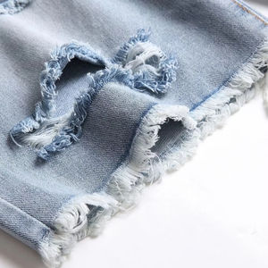 Shorts en jean pour hommes de haute qualité à la mode Short en jean délavé à l'acide avec votre logo et votre étiquette personnalisés - Product Image 4