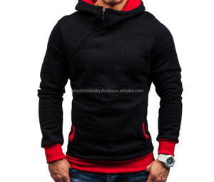 Sweat à capuche court hommes échantillon gratuit poids lourd éponge français surdimensionné épaule sérigraphié Streetwear à capuche pour hommes - Product Image 1