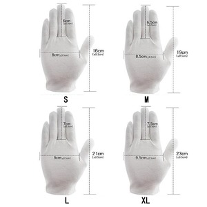 1 paire de gants blancs de cérémonie, doux, fins, écologiques, pour le cyclisme, le sport, les écrans tactiles, la détection des aiguilles, le travail, l'étiquette, les pièces de monnaie - Product Image 2