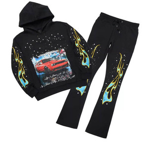 Ensemble de survêtement de jogging pour homme, vêtements de sport athlétiques, ensemble de course à pied, entraînement, fitness, salle de sport, vêtements décontractés, tenue durable - Product Image 4