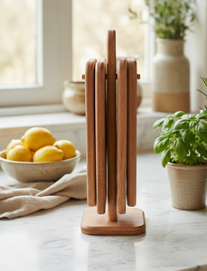 Tabla de Cortar de Madera Ecológica de Grado Alimenticio, Tabla de Cortar Profesional para Chef, Bloque de Carnicero de Madera Duradero, Forma Rectangular - Product Image 3