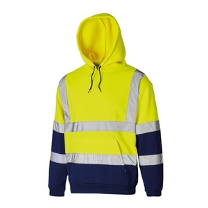 Sudadera con Capucha Reflectante de Alta Visibilidad, Sudadera de Alta Calidad para Hombre, Ropa de Trabajo de Seguridad, Logotipo Personalizado para Construcción - Product Image 1
