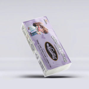 Papier mouchoir de poche ultra doux en pâte de bois vierge blanche de première qualité, écologique, 1 plis, 10 pièces/paquet, marque vietnamienne pour le visage - Product Image 5