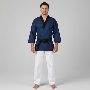 Directo de fábrica personalizado hombres uniformes de entrenamiento de artes marciales transpirable BJJ Jujitsu Gi Taekwondo Karate Gi venta al por mayor trajes marciales - Product Image 1