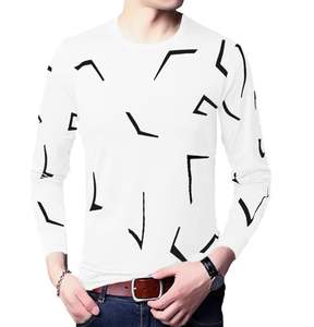 Mode hommes à carreaux t-shirt 100% coton vêtements classiques noir blanc décontracté unisexe tricoté fil teint 5-10 jours - Product Image 1