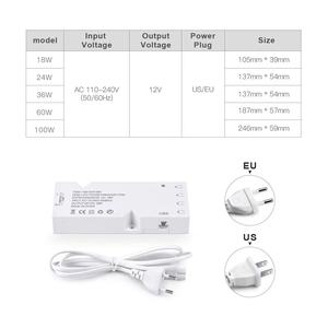 Éclairage d'<span class=keywords><strong>armoire</strong></span> intérieure à économie d'énergie, contrôle tactile intelligent, bande lumineuse LED COB, IP44, 3500K-6000K, DC12V, CRI90, 2 ans - Product Image 4