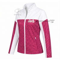 Veste de cheerleading en polyester avec paillettes, personnalisable et brodée, à blocs de couleurs, pour l'équipe de cheerleading et les entraînements de danse