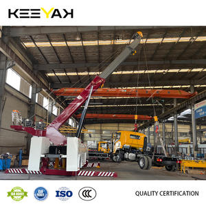 Fabrikgefertigter 25-Tonnen-50-Tonnen-Rotator-Abschleppwagen in Weiß-Rot mit OEM-Unterstützung, kundenspezifischer Radheber zum Verkauf - Product Image 3