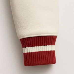 Veste bomber de baseball en laine coupe-vent pour homme, style streetwear d'hiver, matelassée, avec patchs en chenille personnalisés, style varsity - Product Image 4