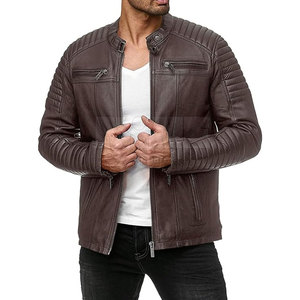 New Arrival High Quality Windproof Winter <b>Leather</b> <b>Jacket</b> OEM Service Customized Wholesale Price for Men - Product Image 1