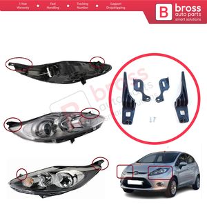 Soporte de Reparación para Faros Delanteros BHL43+BHL44, Juego de Soportes Izquierdo y Derecho para Fiesta MK6 CB1 CCN B299 B409 2008-2013 8A6113W030 - Product Image 6