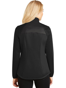 Chaqueta Softshell personalizada para mujer con estilo a la moda, chaqueta Softshell resistente al viento de poliéster de trabajo para mujer - Product Image 4